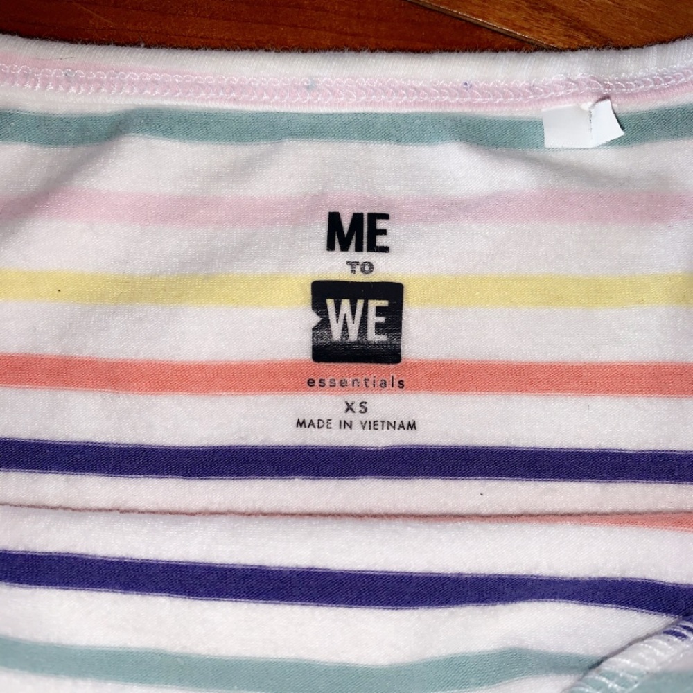 pacsun (me to we) rainbow bodysuit